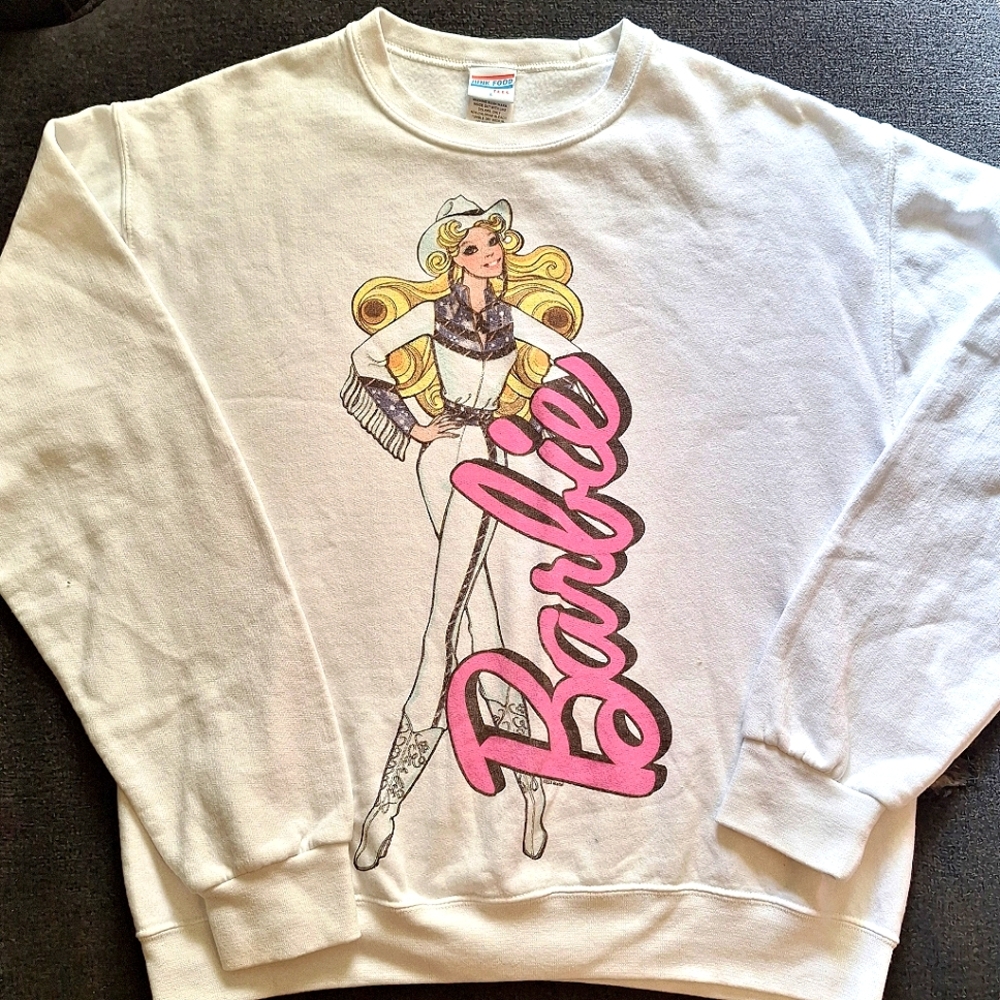 ◇[[JF Tees]]◇ Vintage style Barbie sweatshirt.